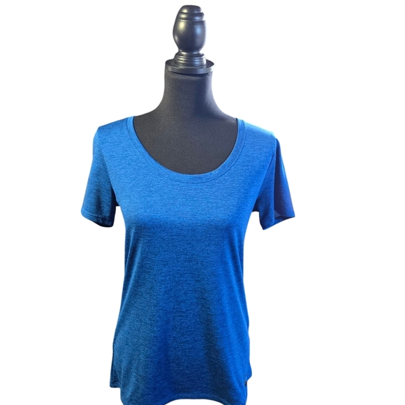 Nike Tops - Nike Dri-FIT Heathered Blue Athletic Shirt Sz S